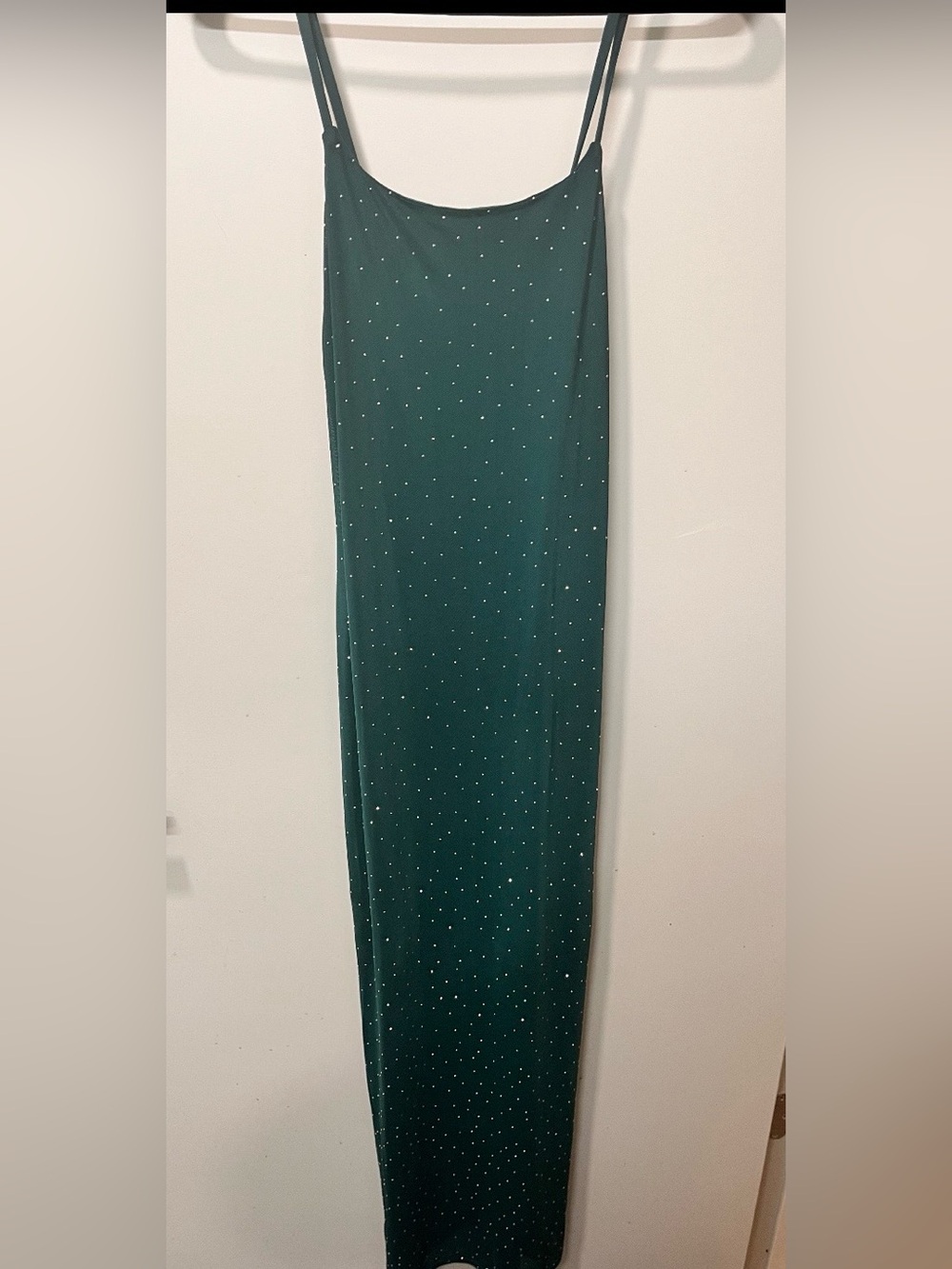 Emerald Green Embellished Maxi Dress
